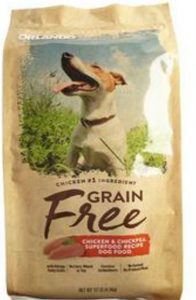 Orlando brand grain free chicken & chickpea superfood recipe dog food