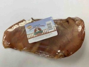 A Lennox Premium natural pig ear in its packaging