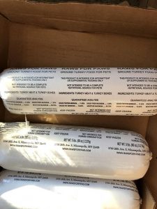 Raws for Paws Turkey Pet Food product in a box