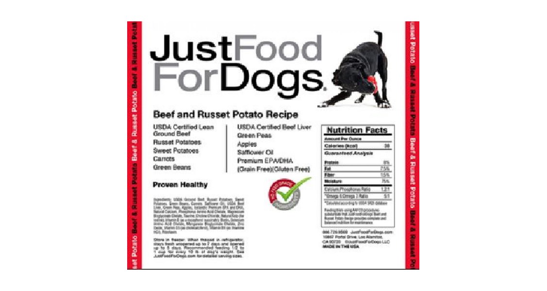 JustFoodForDogs Recalls Three Daily Diets Because of Possible Listeria monocytogenes