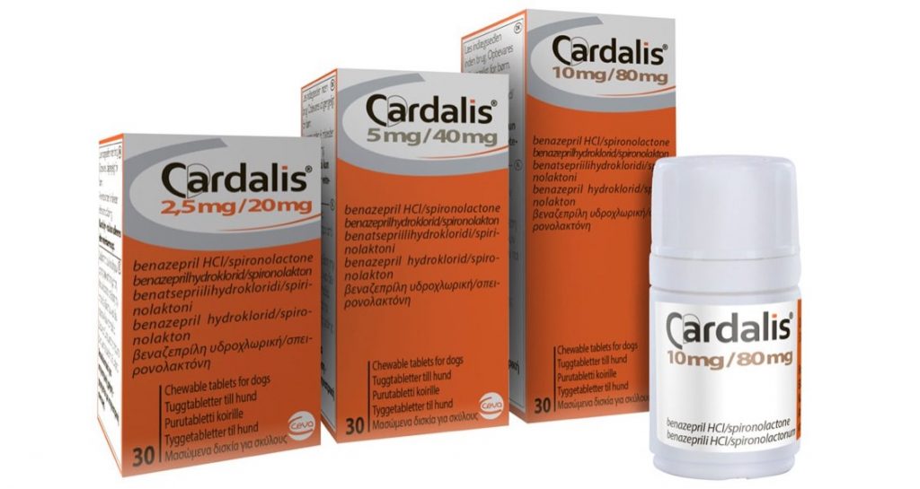 Cardalis chewable tablets for dogs in three doses
