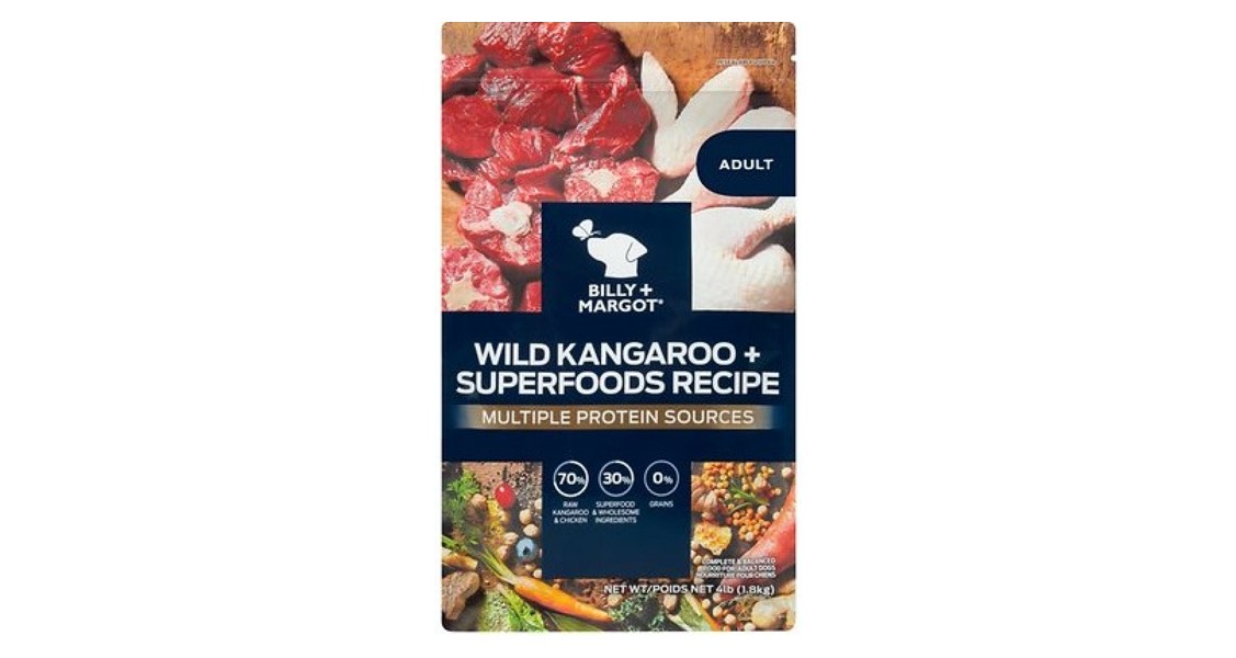 Real Pet Food Company Recalls One Lot of Billy+Margot Wild Kangaroo and Superfoods Recipe Dog Food Due to Possible Salmonella Risk