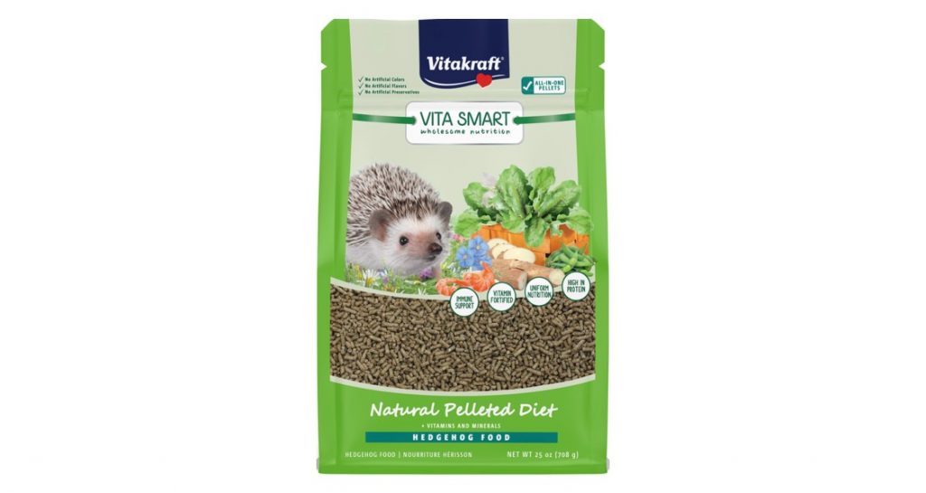 Vitakraft Vita Smart Hedgehog food front label of packaging
