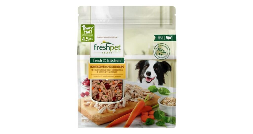 Freshpet Select Fresh From the Kitchen Home Cooked Chicken Recipe (4.5 lb. bag) front packaging